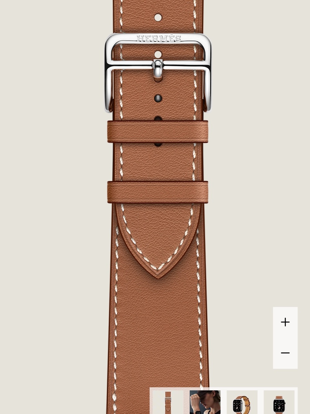 Hermes Apple Watch band pink and beige only barely used - Picture 10 of 11